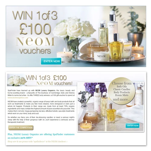 NEOM Competition — Online Campaigns by Kate Turnbull