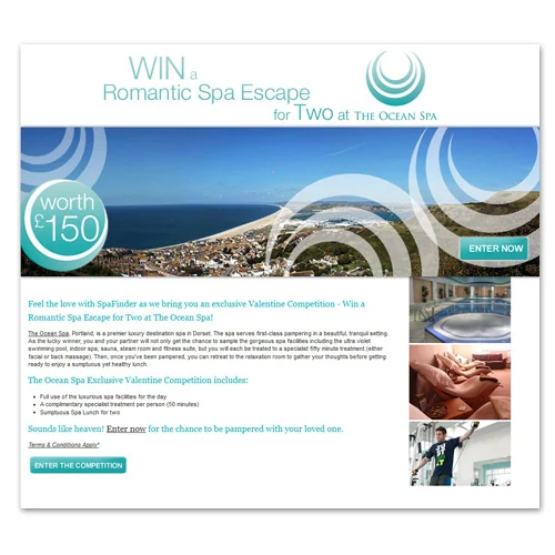 Ocean Spa Competition — Online Campaigns by Kate Turnbull