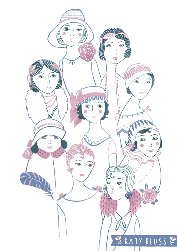 1920S Ladies — Illustrations by Kate Turnbull