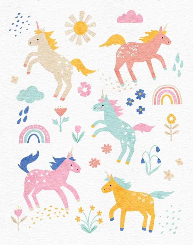 Dancing Unicorns — Illustrations by Kate Turnbull