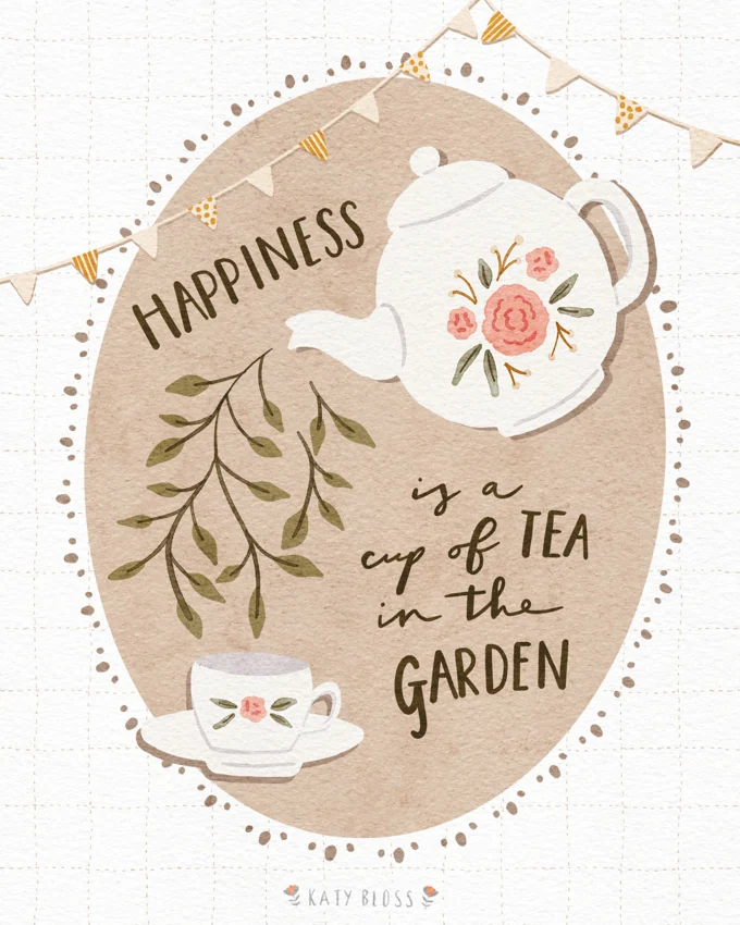 Happiness Tea — Illustrations by Kate Turnbull
