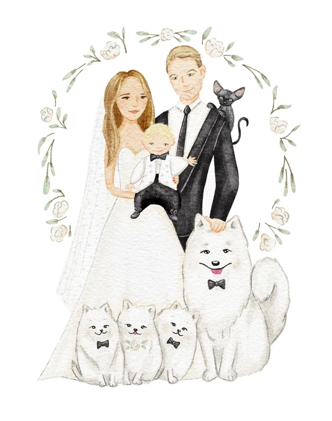 Family Portrait — Illustrations by Kate Turnbull