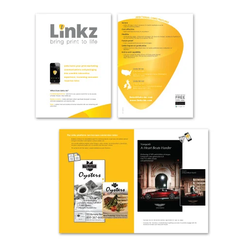 Linkz Brand Brochure — Print Marketing Materials by Kate Turnbull